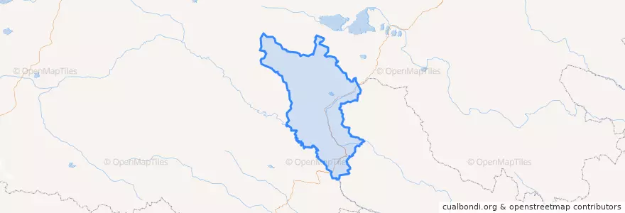 Mapa de ubicacion de Chindu County.
