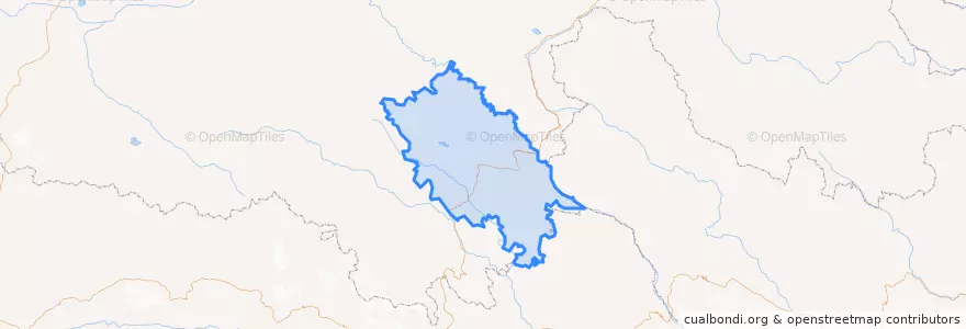 Mapa de ubicacion de Yushu City.