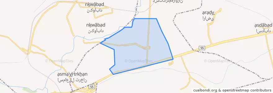 Mapa de ubicacion de زیباشهر.