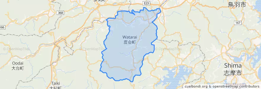 Mapa de ubicacion de Watarai.