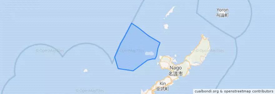 Mapa de ubicacion de 伊江村.