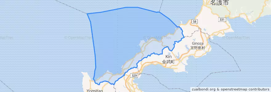 Mapa de ubicacion de 恩纳村.