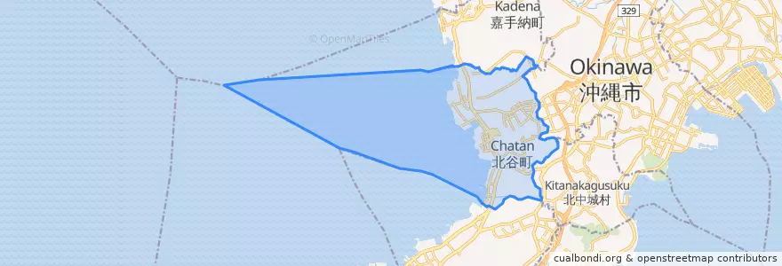 Mapa de ubicacion de Chatan.