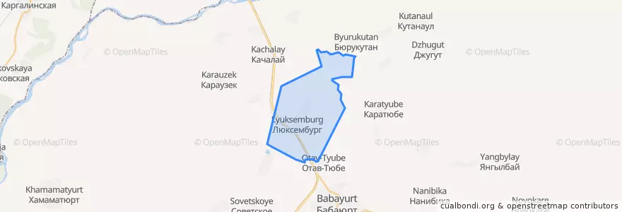 Mapa de ubicacion de сельское поселение Село Люксембург.