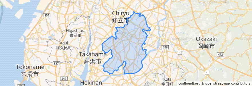 Mapa de ubicacion de 安城市.