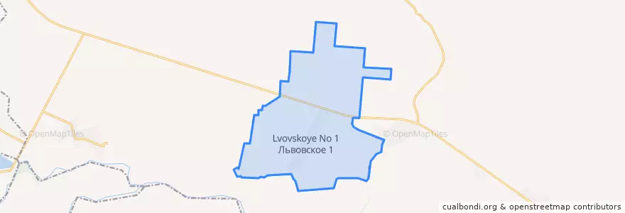 Mapa de ubicacion de сельское поселение Село Львовский № 1.