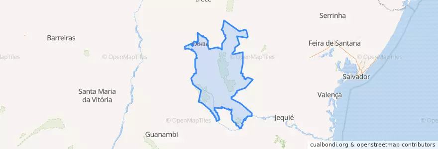 Mapa de ubicacion de Microrregião de Seabra.