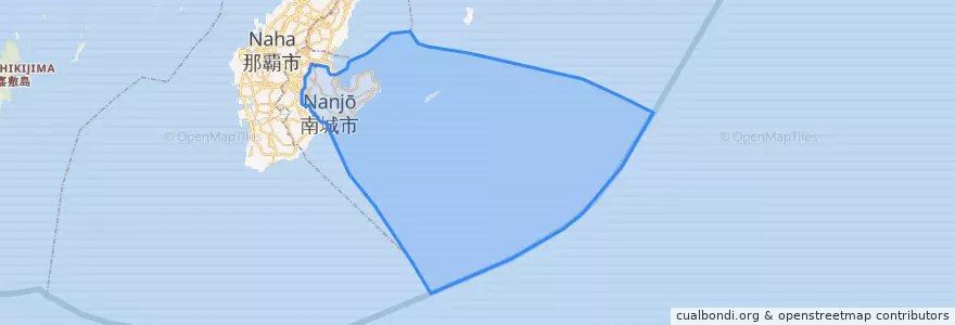 Mapa de ubicacion de Nanjo.