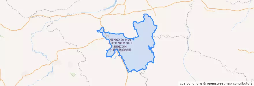 Mapa de ubicacion de Tongxin County.