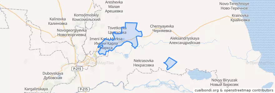 Mapa de ubicacion de Большебредихинский сельсовет.