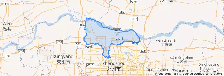 Mapa de ubicacion de Huiji District.