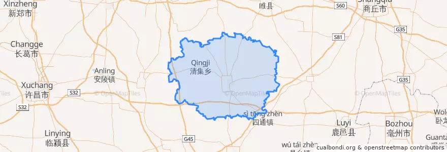 Mapa de ubicacion de Taikang County.