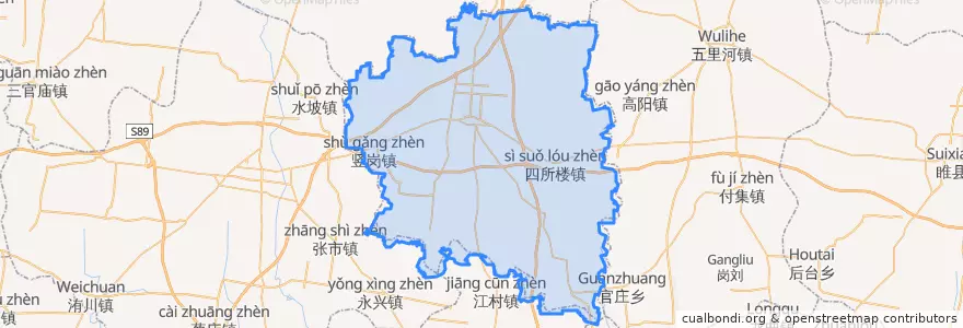 Mapa de ubicacion de 通许县.