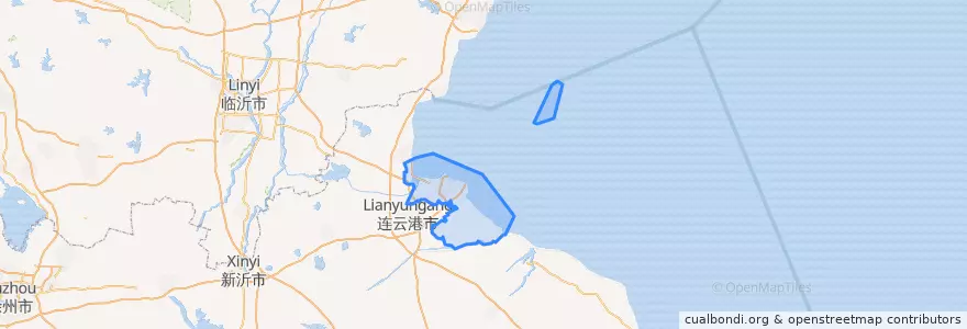 Mapa de ubicacion de 连云区 (Lianyun).
