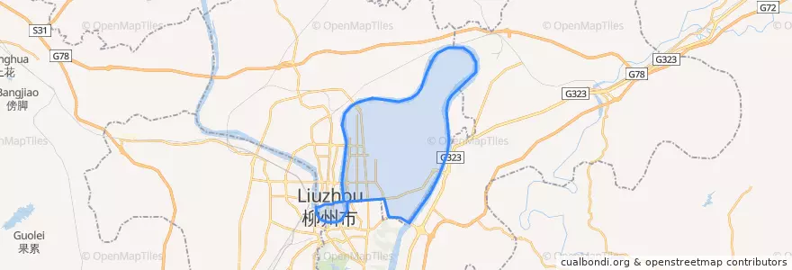 Mapa de ubicacion de 城中区 (Chengzhong).