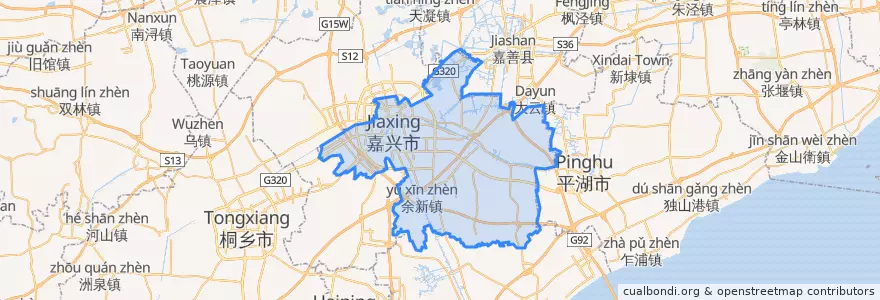 Mapa de ubicacion de Nanhu.
