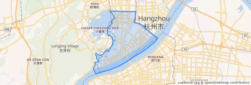 Mapa de ubicacion de 上城区.