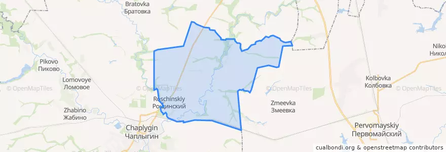 Mapa de ubicacion de Шишкинский сельсовет.