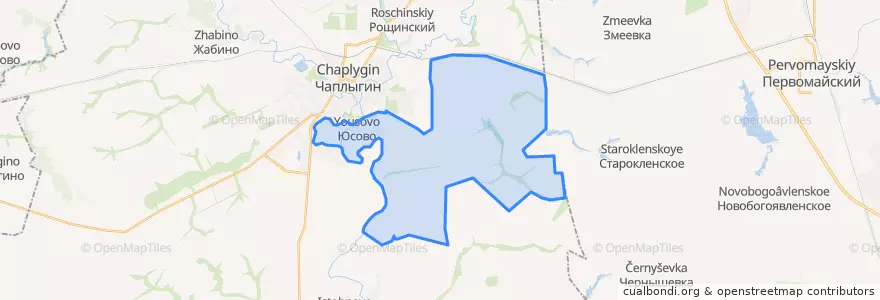 Mapa de ubicacion de Юсовский сельсовет.