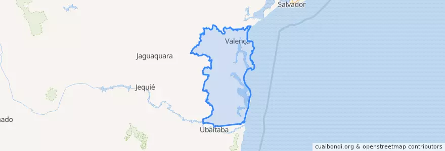 Mapa de ubicacion de Microrregião de Valença.