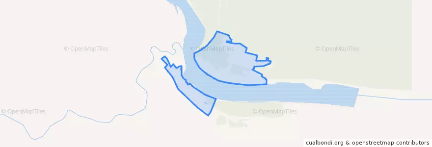 Mapa de ubicacion de сельское поселение Куюмба.