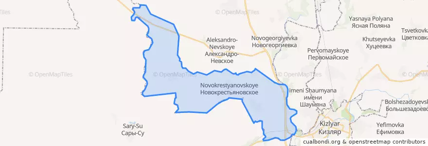 Mapa de ubicacion de Новокохановский сельсовет.