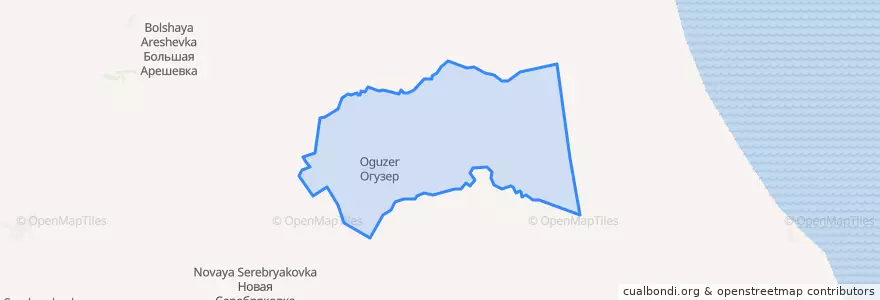 Mapa de ubicacion de сельское поселение Село Огузер.