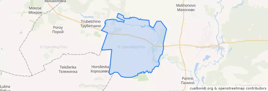 Mapa de ubicacion de Замартыновский сельсовет.