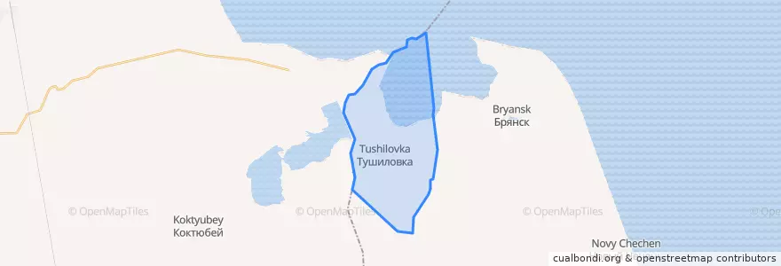 Mapa de ubicacion de сельское поселение Село Тушиловка.