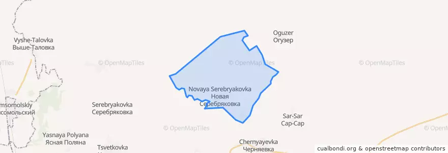 Mapa de ubicacion de Новосеребряковский сельсовет.