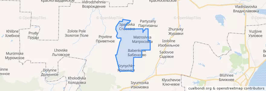 Mapa de ubicacion de Абрикосовское сельское поселение.