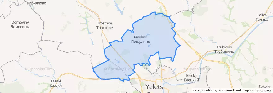 Mapa de ubicacion de Пищулинский сельсовет.