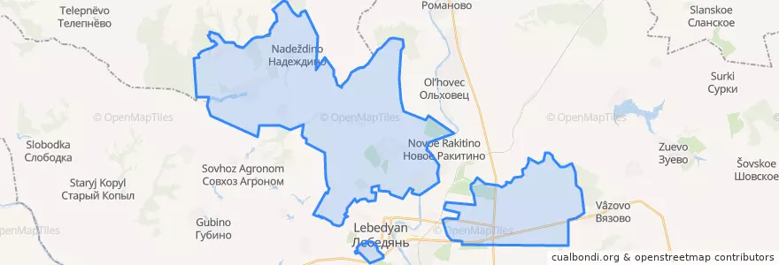 Mapa de ubicacion de Кузнецкий сельсовет.