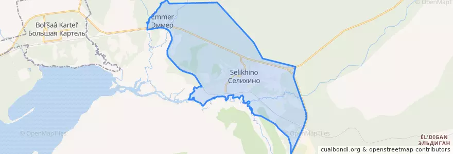 Mapa de ubicacion de Селихинское сельское поселение.