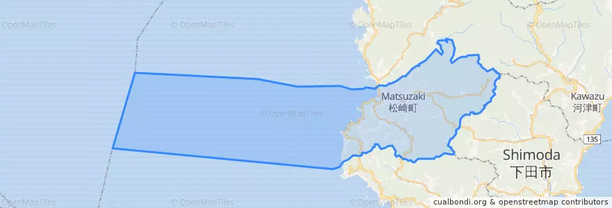 Mapa de ubicacion de ماتسوزاکی.