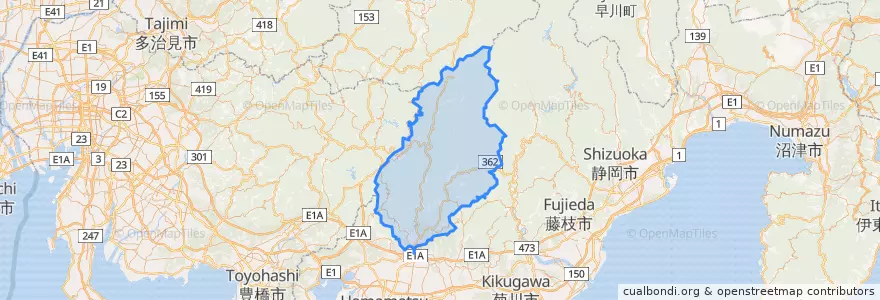 Mapa de ubicacion de 天竜区.