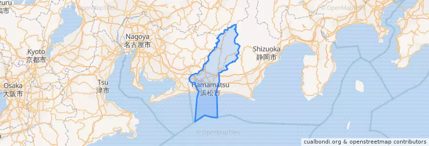 Mapa de ubicacion de Hamamatsu.