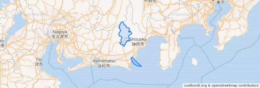 Mapa de ubicacion de 榛原郡.