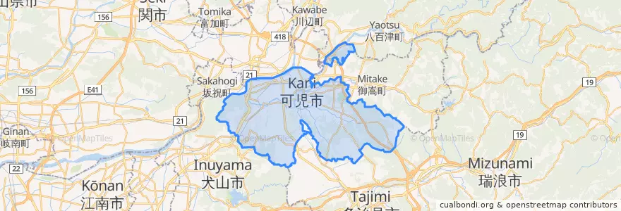 Mapa de ubicacion de Kani.