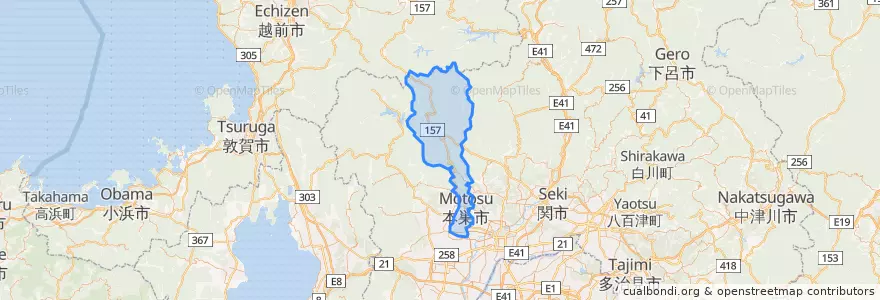 Mapa de ubicacion de Motosu.
