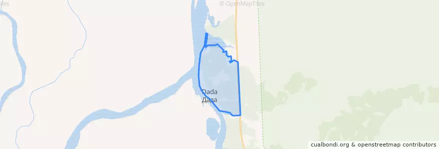 Mapa de ubicacion de сельское поселение Село Дада.