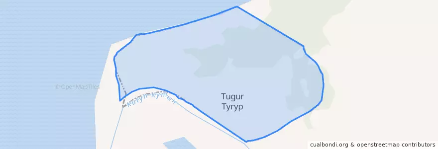 Mapa de ubicacion de сельское поселение Село Тугур.