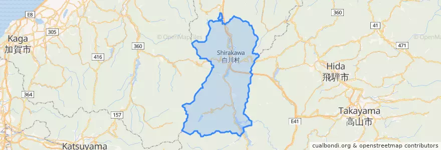 Mapa de ubicacion de 大野郡.
