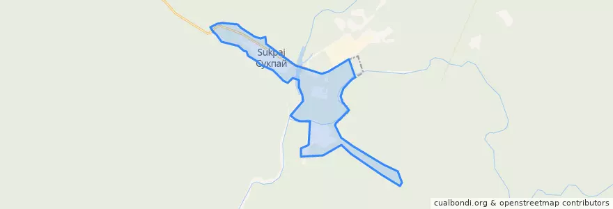 Mapa de ubicacion de сельское поселение Сукпай.