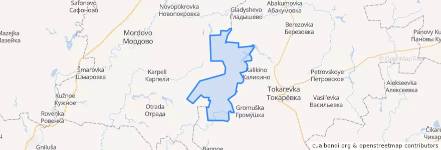 Mapa de ubicacion de Даниловский сельсовет.