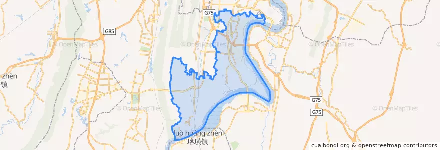 Mapa de ubicacion de 大渡口区.