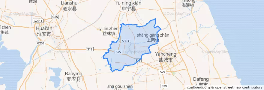 Mapa de ubicacion de 建湖县.
