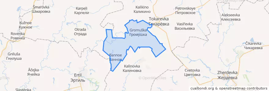 Mapa de ubicacion de Троицкоросляйский сельсовет.