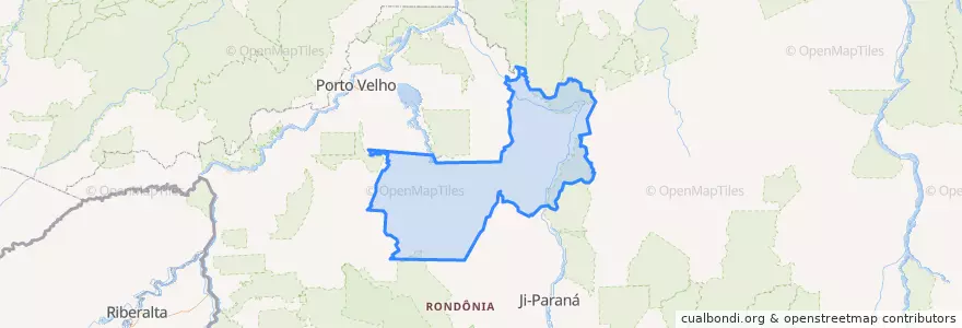Mapa de ubicacion de Microrregião Ariquemes.