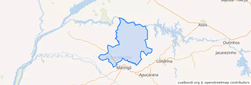 Mapa de ubicacion de Microrregião Astorga.
